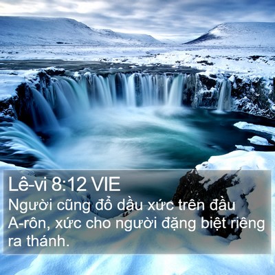 Lê-vi 8:12 VIE Bible Verse Image