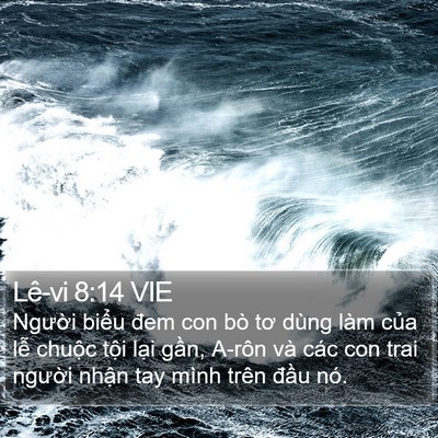 Lê-vi 8:14 VIE Bible Verse Image