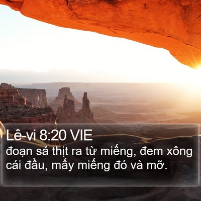 Lê-vi 8:20 VIE Bible Verse Image