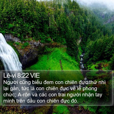 Lê-vi 8:22 VIE Bible Verse Image