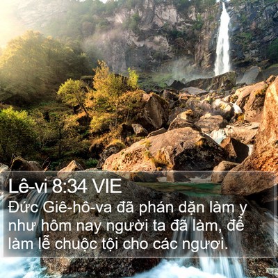 Lê-vi 8:34 VIE Bible Verse Image