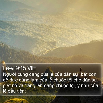 Lê-vi 9:15 VIE Bible Verse Image