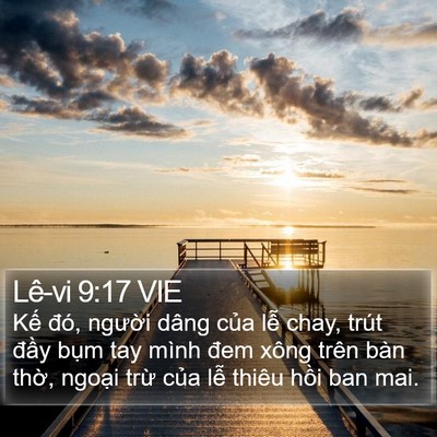 Lê-vi 9:17 VIE Bible Verse Image