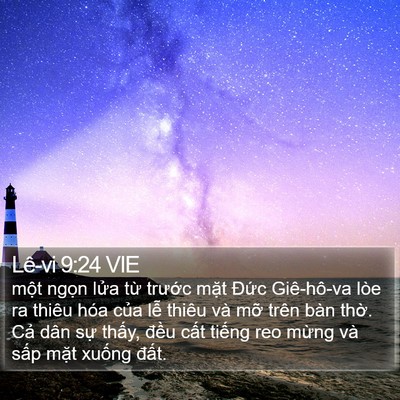 Lê-vi 9:24 VIE Bible Verse Image