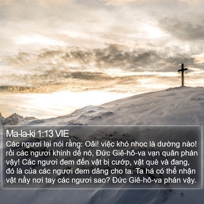 Ma-la-ki 1:13 VIE Bible Verse Image