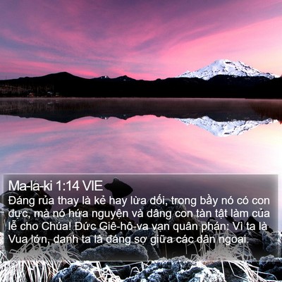 Ma-la-ki 1:14 VIE Bible Verse Image