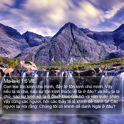 Ma-la-ki 1:6 VIE Bible Verse Image