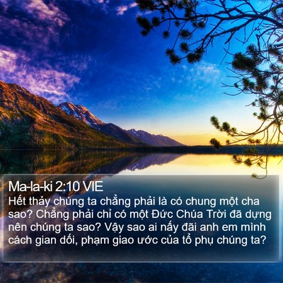 Ma-la-ki 2:10 VIE Bible Verse Image
