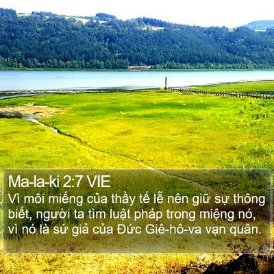 Ma-la-ki 2:7 VIE Bible Verse Image
