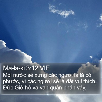 Ma-la-ki 3:12 VIE Bible Verse Image