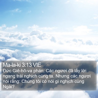 Ma-la-ki 3:13 VIE Bible Verse Image