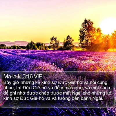 Ma-la-ki 3:16 VIE Bible Verse Image
