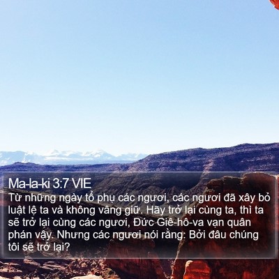 Ma-la-ki 3:7 VIE Bible Verse Image