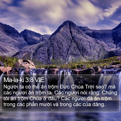 Ma-la-ki 3:8 VIE Bible Verse Image