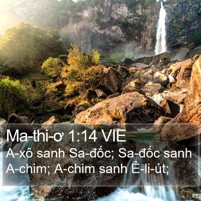 Ma-thi-ơ 1:14 VIE Bible Verse Image