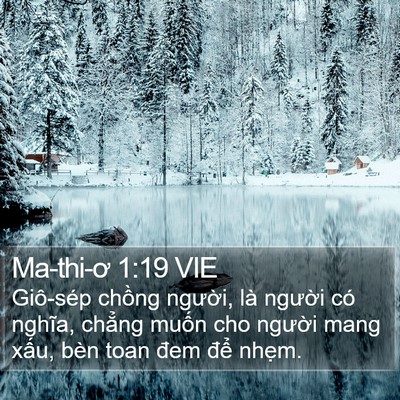 Ma-thi-ơ 1:19 VIE Bible Verse Image