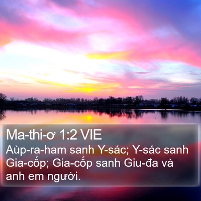 Ma-thi-ơ 1:2 VIE Bible Verse Image
