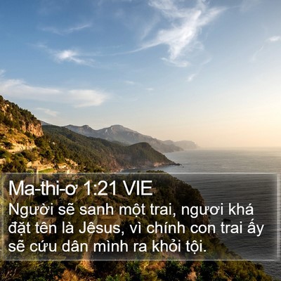 Ma-thi-ơ 1:21 VIE Bible Verse Image