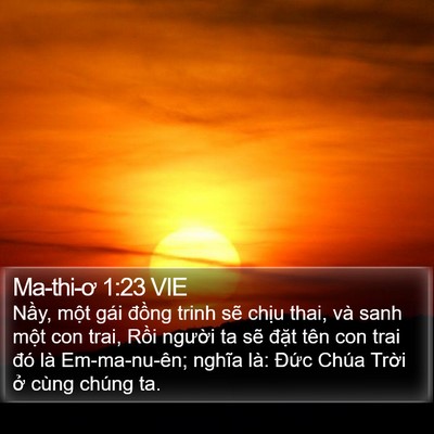 Ma-thi-ơ 1:23 VIE Bible Verse Image