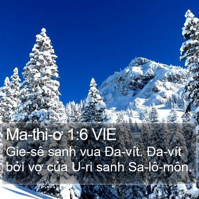 Ma-thi-ơ 1:6 VIE Bible Verse Image