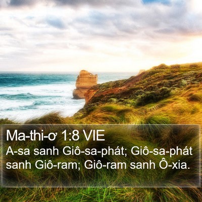 Ma-thi-ơ 1:8 VIE Bible Verse Image