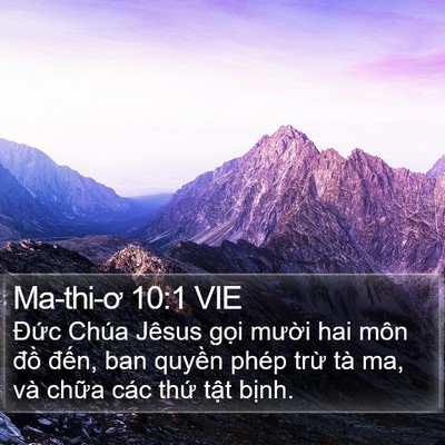 Ma-thi-ơ 10:1 VIE Bible Verse Image