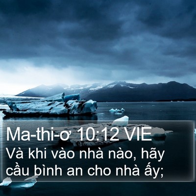 Ma-thi-ơ 10:12 VIE Bible Verse Image