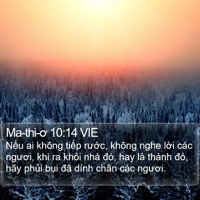 Ma-thi-ơ 10:14 VIE Bible Verse Image