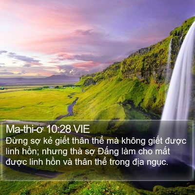 Ma-thi-ơ 10:28 VIE Bible Verse Image
