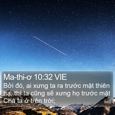 Ma-thi-ơ 10:32 VIE Bible Verse Image