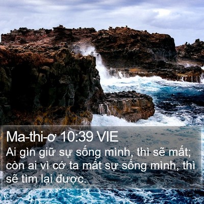 Ma-thi-ơ 10:39 VIE Bible Verse Image
