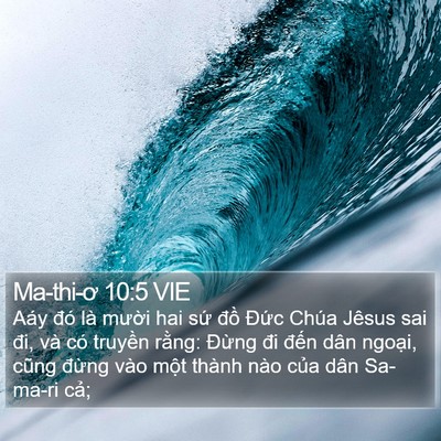 Ma-thi-ơ 10:5 VIE Bible Verse Image
