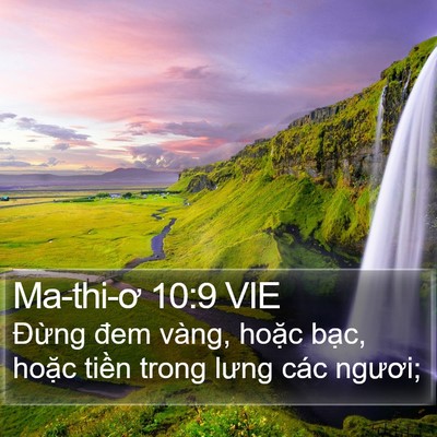 Ma-thi-ơ 10:9 VIE Bible Verse Image