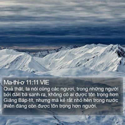 Ma-thi-ơ 11:11 VIE Bible Verse Image