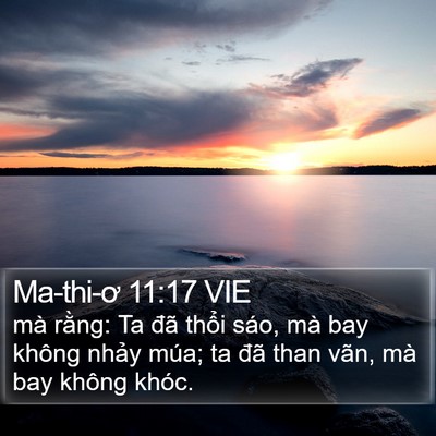 Ma-thi-ơ 11:17 VIE Bible Verse Image