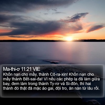 Ma-thi-ơ 11:21 VIE Bible Verse Image