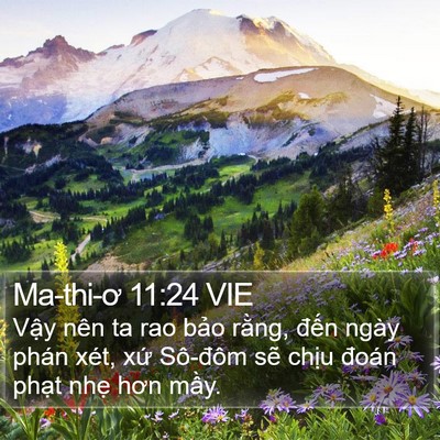 Ma-thi-ơ 11:24 VIE Bible Verse Image