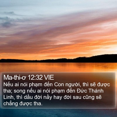 Ma-thi-ơ 12:32 VIE Bible Verse Image