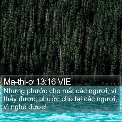 Ma-thi-ơ 13:16 VIE Bible Verse Image