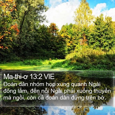 Ma-thi-ơ 13:2 VIE Bible Verse Image