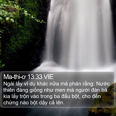 Ma-thi-ơ 13:33 VIE Bible Verse Image