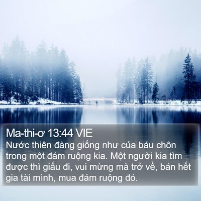 Ma-thi-ơ 13:44 VIE Bible Verse Image