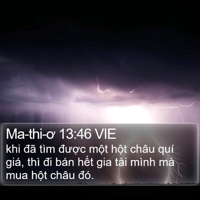 Ma-thi-ơ 13:46 VIE Bible Verse Image