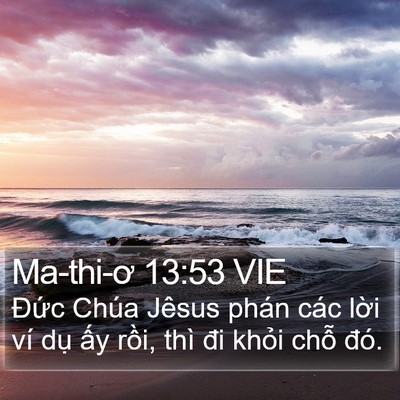Ma-thi-ơ 13:53 VIE Bible Verse Image