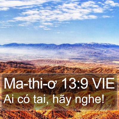 Ma-thi-ơ 13:9 VIE Bible Verse Image