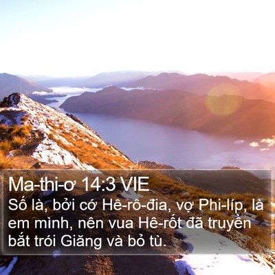 Ma-thi-ơ 14:3 VIE Bible Verse Image