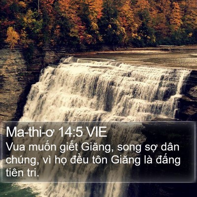 Ma-thi-ơ 14:5 VIE Bible Verse Image