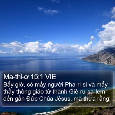 Ma-thi-ơ 15:1 VIE Bible Verse Image