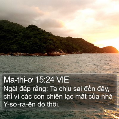 Ma-thi-ơ 15:24 VIE Bible Verse Image