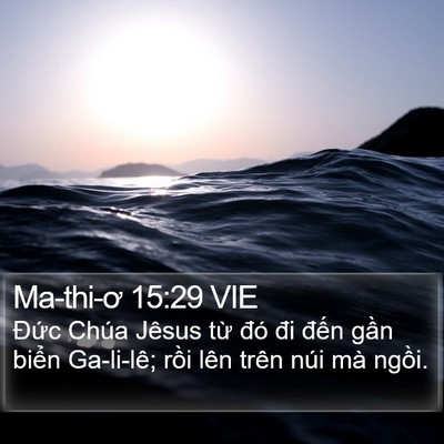 Ma-thi-ơ 15:29 VIE Bible Verse Image